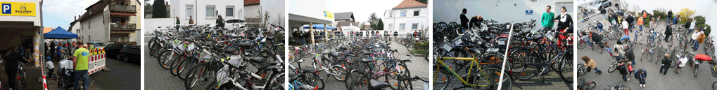 Gebrauchtrad-Börse, Parkplatz Fahrrad Küchler