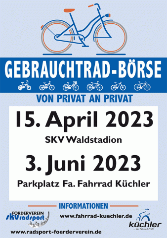 Plakat der Gebrauchtrad-Börsen 2023