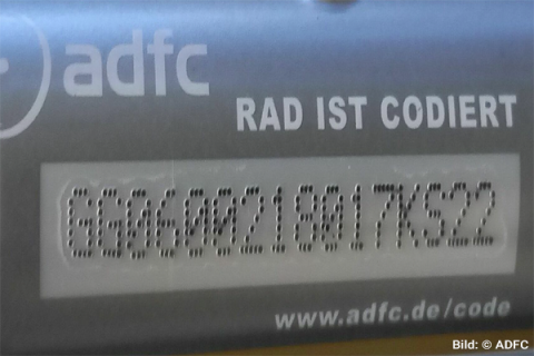 ADFC Fahrradcodierung