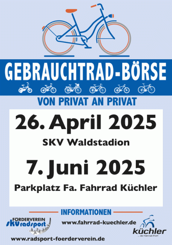 Plakat der Gebrauchtrad-Börsen 2025